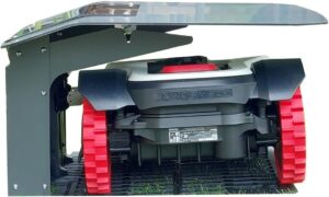 Abri Robot Tondeuse multimarque ROBOT PROTECT Side 60 x 70 x 28 cm | Résistant aux intempéries + Protection UV | Pieds en INOX | matériel de Montage Inclus | Made in Europe