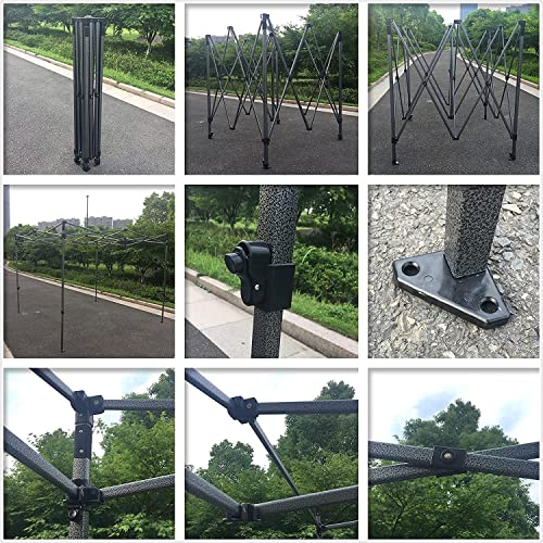 Ambisphere Tente de fête pergola 3 x 3 m 32 mm Avec poche Tonnelle pliable Tonnelle de jardin 100 étanche Avec 2 panneaux latéraux blanc Menagerexpress