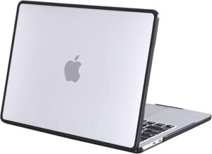 BlueSwan Coque Compatible avec MacBook Air 15 Pouces 2024 M3 / 2023 M2, A3114 / A2941 avec 15,3" Retina, Bord en Silicone TPU, Étui Rigide Protection, Housse Anti-Rayures -...