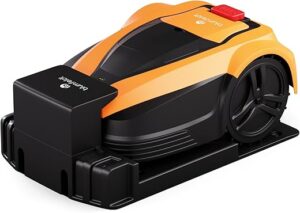 blumfeldt Robot Tondeuse Intelligente avec Batterie Lithium-ION Jusqu'à 3h, Surface De Tonte 1400 m², Robot Tondeuse, avec Câble Périphérique, Fonctionnement Silencieux