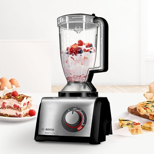 Bosch Electroménager MultiTalent 8 MC812M844 Robot de cuisine polyvalent avec plus de 50 fonctions 1250 W Grande capacité de 39 L Couleur Noir Menagerexpress