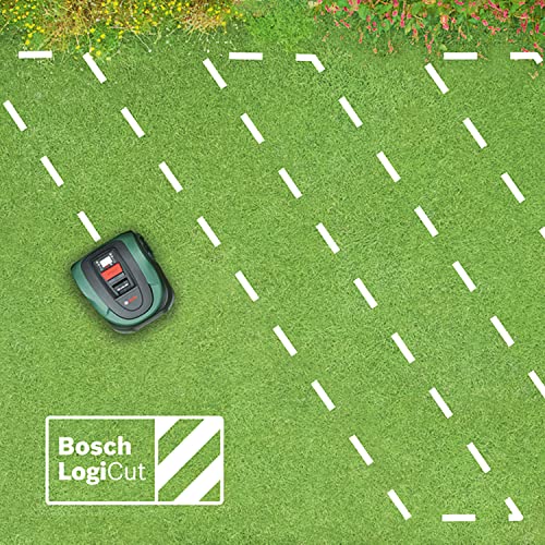 Bosch Home and Garden Tondeuse robot Indego XS 300 avec batterie 18 V intégrée station de charge largeur de coupe de 19 cm capacité de tonte maximale de 300 m2 dans un Menagerexpress