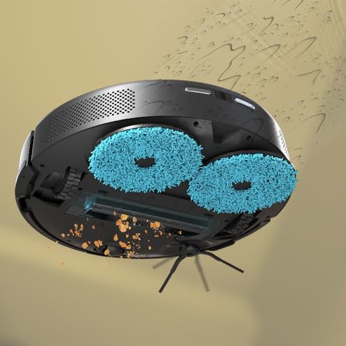 Cecotec Robot Aspirateur avec Station Conga 11090 Spin Revolution HomeWash T Autovidante Vadrouilles rotatives Technologie Laser Moteur 5000 Pa Brosse Multifonction Menagerexpress