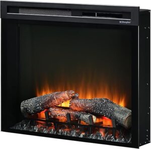 DIMPLEX XHD28 28" Firebox, Insert de Cheminée électrique/Encastre Cheminée - Chauffage 1400W - Effet de Flamme LED Optiflame - Télécommande - Vitesse des Flammes réglable et...