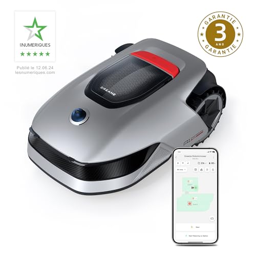 dreame A1 Robot Tondeuse Intelligente Tondeuse à Gazon robotisée sans Fil périmétrique Contrôle Aapplication OmniSense Technologie Gestion intuitive des Zones Évitement Menagerexpress