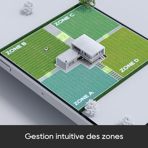 dreame A1 Robot Tondeuse Intelligente Tondeuse à Gazon robotisée sans Fil périmétrique Contrôle Aapplication OmniSense Technologie Gestion intuitive des Zones Évitement Menagerexpress