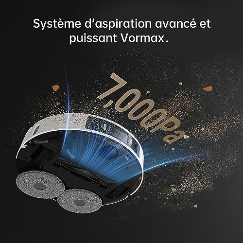 dreame L20 Ultra Robot Aspirateur Laveur avec Technologie MopExtend démontage Levage et AutoLavage des serpillières 7 000 Pa AI Action LDS Navigation Station Automatique Menagerexpress