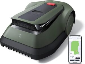 ECOVACS GOAT GX-600 Tondeuse robot avec aucun réglage des limites pour jardins max.600㎡, Presser et tondre, AIVI 3D évitement d'obstacles, coupe logique, disque à lames...