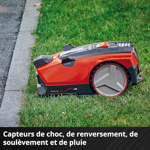 Einhell RobotTondeuse FREELEXO CAM 500 Power XChange 18 V caméra remplaçant Le câble périphérique 500 m² Moteur sans Charbon pentes Jusquà 25 Largeur de Coupe 18 cm Menagerexpress