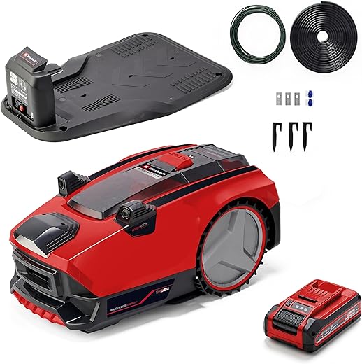 Einhell RobotTondeuse FREELEXO CAM 500 Power XChange 18 V caméra remplaçant Le câble périphérique 500 m² Moteur sans Charbon pentes Jusquà 25 Largeur de Coupe 18 cm Menagerexpress