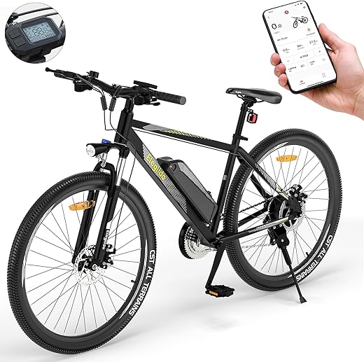 Eleglide Vélos Électrique M1 Plus Vélo de Montagne électrique 27529 VTT Électrique Batterie 125 Ah écran LCD 21 Vitesses EBike Urbain pour Adulte APP Menagerexpress