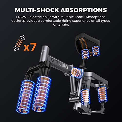 ENGWE Draisienne Electrique Adulte Velo Electrique Vélo Électrique avec Batterie Amovible 48V 10Ah Vélos Électriques 14 Pouces Velo Electrique Pliable 25kmh Jusquà 50km T14 Menagerexpress