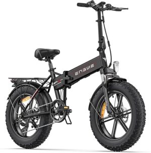ENGWE EP-2 Pro Vélo électrique Pliable 20" × 4.0 Fat Bike Electrique 7 Vitesses avec Batterie Amovible 48V 13Ah Autonomie 120km Tout-Terrain & VTT & Plage & Neige