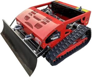 HLGKBY Tondeuse robotique avec Pelle à Neige, Moteur de Tondeuse à Gazon télécommandé, 540 mm, 7,5 ch, Hybride, Essence, électrique, autopropulsée, zéro Virage, Tondeuse...