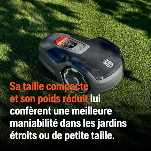Husqvarna Robot Tondeuse Automower® Aspire™ R4 pour 400 m² de Surface I Tondeuse à Gazon sans Fil Robot contrôle Via lapplication Connect avec Commande vocale WiFI Menagerexpress