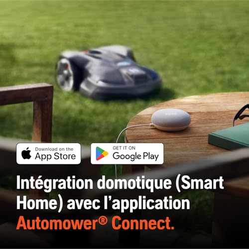 Husqvarna Robot Tondeuse Automower® Aspire™ R4 pour 400 m² de Surface I Tondeuse à Gazon sans Fil Robot contrôle Via lapplication Connect avec Commande vocale WiFI Menagerexpress