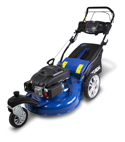 HYUNDAI Tondeuse Thermique Autotractée 196 cm³ démarrage électrique 56 cm de Coupe HTDT561ES1 Menagerexpress