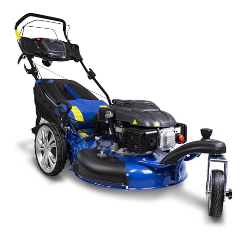 HYUNDAI Tondeuse Thermique Autotractée 196 cm³ démarrage électrique 56 cm de Coupe HTDT561ES1 Menagerexpress