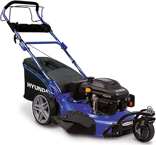 HYUNDAI Tondeuse Thermique Autotractée 196 cm³ démarrage électrique 56 cm de Coupe HTDT561ES1 Menagerexpress