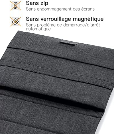 Inateck Housse 13 Pouces Compatible avec 13 MacBook Air M3A3113 M2M120242018 13 MacBook Pro M2M1 20222016 123 Surface Pro 11109X876543 Sac dAccessoires Menagerexpress