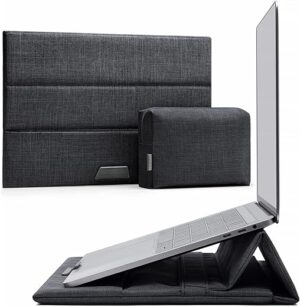 Inateck Housse 13 Pouces Compatible avec 13 MacBook Air M3/A3113 M2/M12024-2018, 13 MacBook Pro M2/M1 2022-2016, 12.3 Surface Pro 11/10/9/X/8/7/6/5/4/3, Sac d'Accessoires...