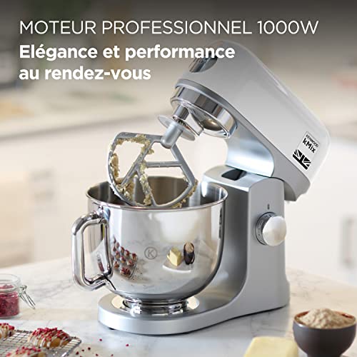 KENWOOD Robot culinaire KMX 750 WH Robot pâtissier multifonction kMix Menagerexpress