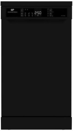 Lave-vaisselle pose libre CONTINENTAL EDISON - 10 couverts - Largeur 44,8 cm - Classe D - 45 dB - Noir
