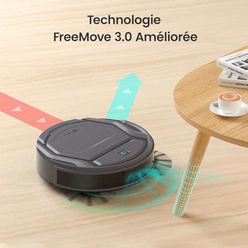 Lefant Aspirateur Robot Mince Silencieux Connecté WiFiBluetoothAlexaApp 6 Modes de Nettoyage AutoCharge 120min dAutonomie Idéal pour Poils danimaux Sols Tapis M210P Menagerexpress