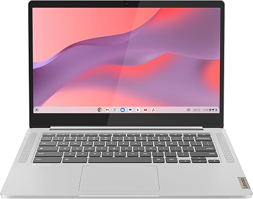 Lenovo IdeaPad Slim 3 Chromebook 14M868 Ordinateur Portable 14 FHD MediaTek Kompanio 520 RAM 4Go eMMC 64Go Arm MaliG52 Graphics Chrome OS Clavier AZERTY Français Gris Menagerexpress