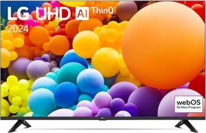 LG TV LED 2024 | 55UT73 | 55 Pouces | UHD | Processeur α5 gen 7 AI 4K, Noir
