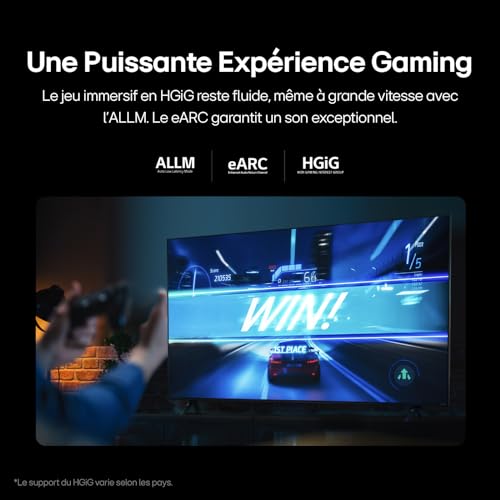 LG TV LED 2024 | 65UT73 | 65 Pouces | UHD | Processeur α5 gen 7 AI 4K Noir Menagerexpress