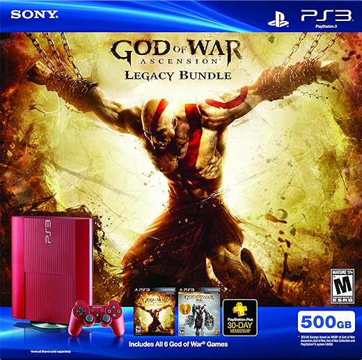 PS3 500 GB God of War Ascension Legacy Bundle Menagerexpress