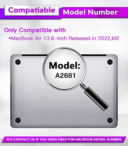 PYS Magnétique Filtre de Confidentialité pour MacBook Air 136 Pouces 20222024 M2 M3 Filtre écran de Confidentialité Amovible pour Ordinateur Portable et Protection Anti Menagerexpress