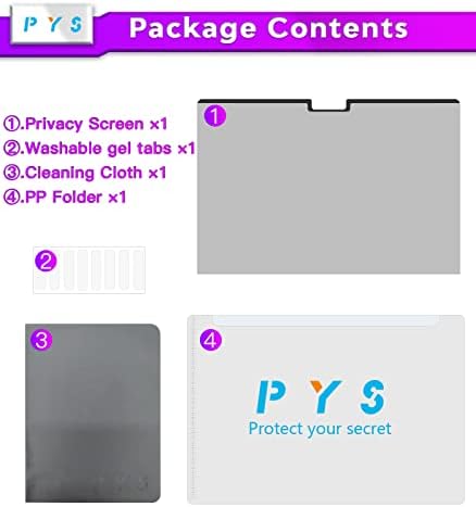 PYS Magnétique Filtre de Confidentialité pour MacBook Air 136 Pouces 20222024 M2 M3 Filtre écran de Confidentialité Amovible pour Ordinateur Portable et Protection Anti Menagerexpress