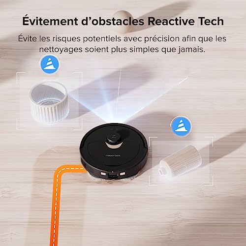roborock Qrevo Robot Aspirateur Laveur avec Station Fonctions automatiques Vidage Lavage Séchage Nettoyage de la Station Remplissage 5500 Pa Double serpillière rotative Menagerexpress