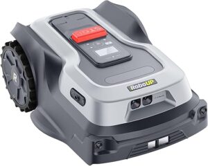 RoboUP Tondeuse Robot T1200Pro sans Fil périphérique, avec RTK amélioré, Tonte personnalisée, Détection d’Obstacles en Temps réel grâce à l’Intelligence Artificielle