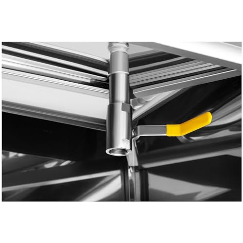 Royal Catering Friteuse Électrique Double Sur Armoire De Restaurant Avec Robinet Professionnelle RCEF16DSH 2 x 16 l Total 2x 10 l DHuile 2 x 6 000 W Courant Triphasé 400 Menagerexpress