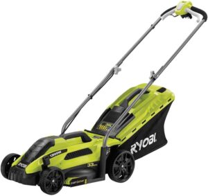 Ryobi RLM13E33S Tondeuse à gazon poussée Secteur Noir, Vert