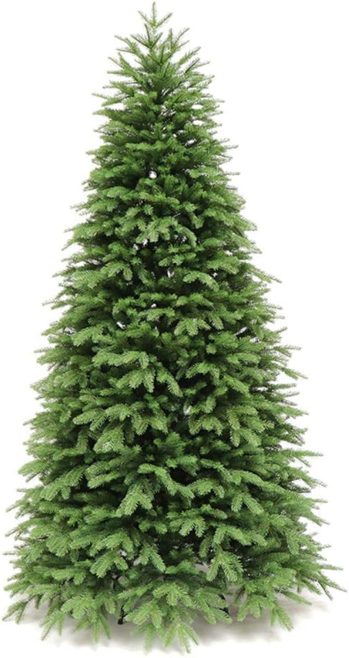 Sapin de Noël en Sapin Vert en PVC 300 cm 10 Pieds Arbre de Noël Artificiel dintérieur Non éclairé Arbre Mince Ignifuge à charnière pour décoration de Vacances Cadeaux Menagerexpress