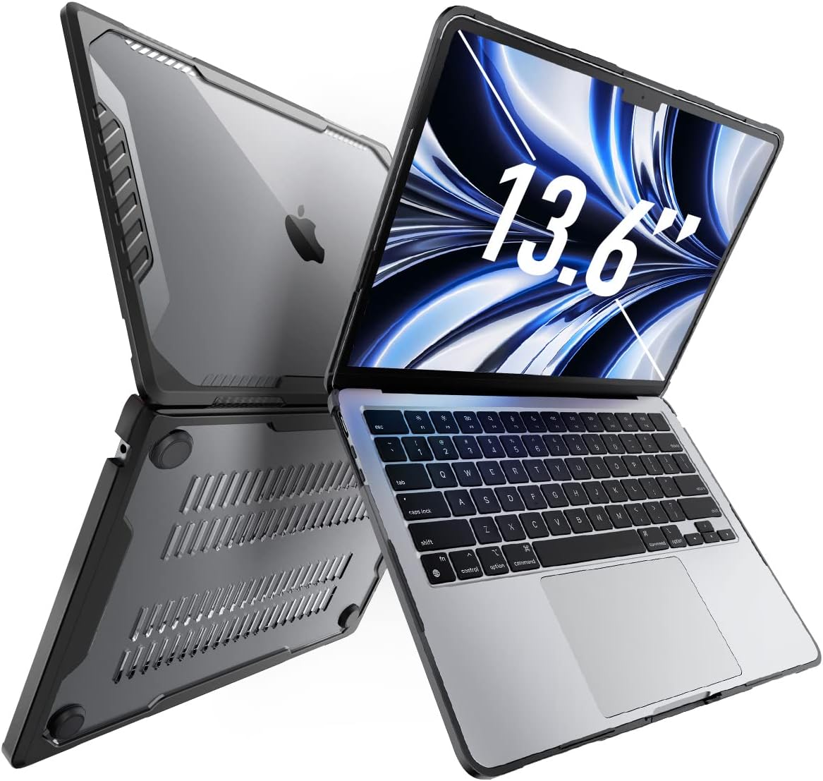 SUPCASE Coque pour MacBook Air 136 Pouces 20242022 A3113 M3 A2681 M2 Protection Rigide DoubleCouches Étui Fine Qualité Militaire Antichoc AntiRayure Intégrale pour Menagerexpress