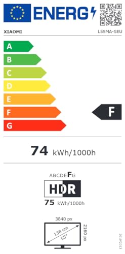 TV LED Xiaomi A 55 2025 139 cm 4K UHD 2024 Menagerexpress