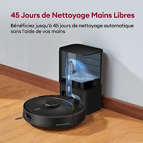 Ultenic T10 Elite Robot Aspirateur Laveur Station AutoVidage Navigation Lidar avec Cartographie Connecté App et Alexa Idéal pour Les Poils danimaux Cheveux Poussière et Menagerexpress