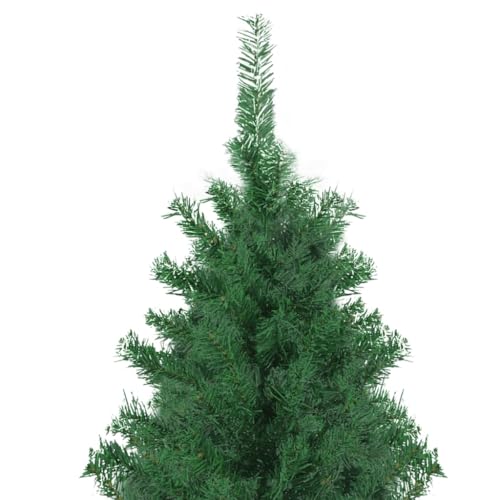 vidaXL Sapin de Noël Artificiel avec Support 500 cm Décoration de Noël Ornement de Vacances Décoration de Fête Salle de Séjour Vert Menagerexpress