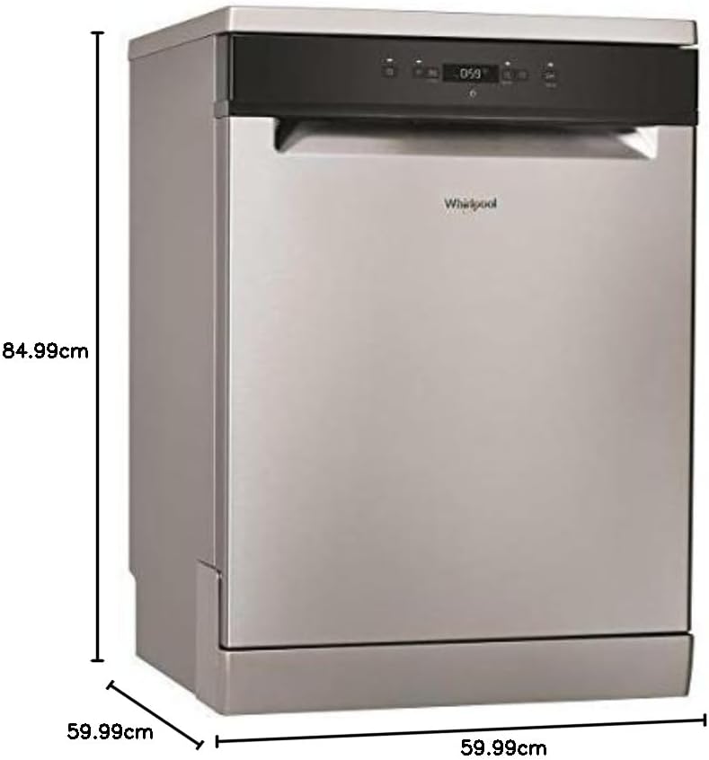 Whirlpool WRFC 3C26 X lavevaisselle Autonome 14 places A++ Acier inoxydable Taille maximum 60 cm Noir Boutons 13 m Menagerexpress